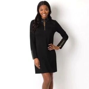 Sail To Sable Wool Cashmere Sweater Dress Zipper
